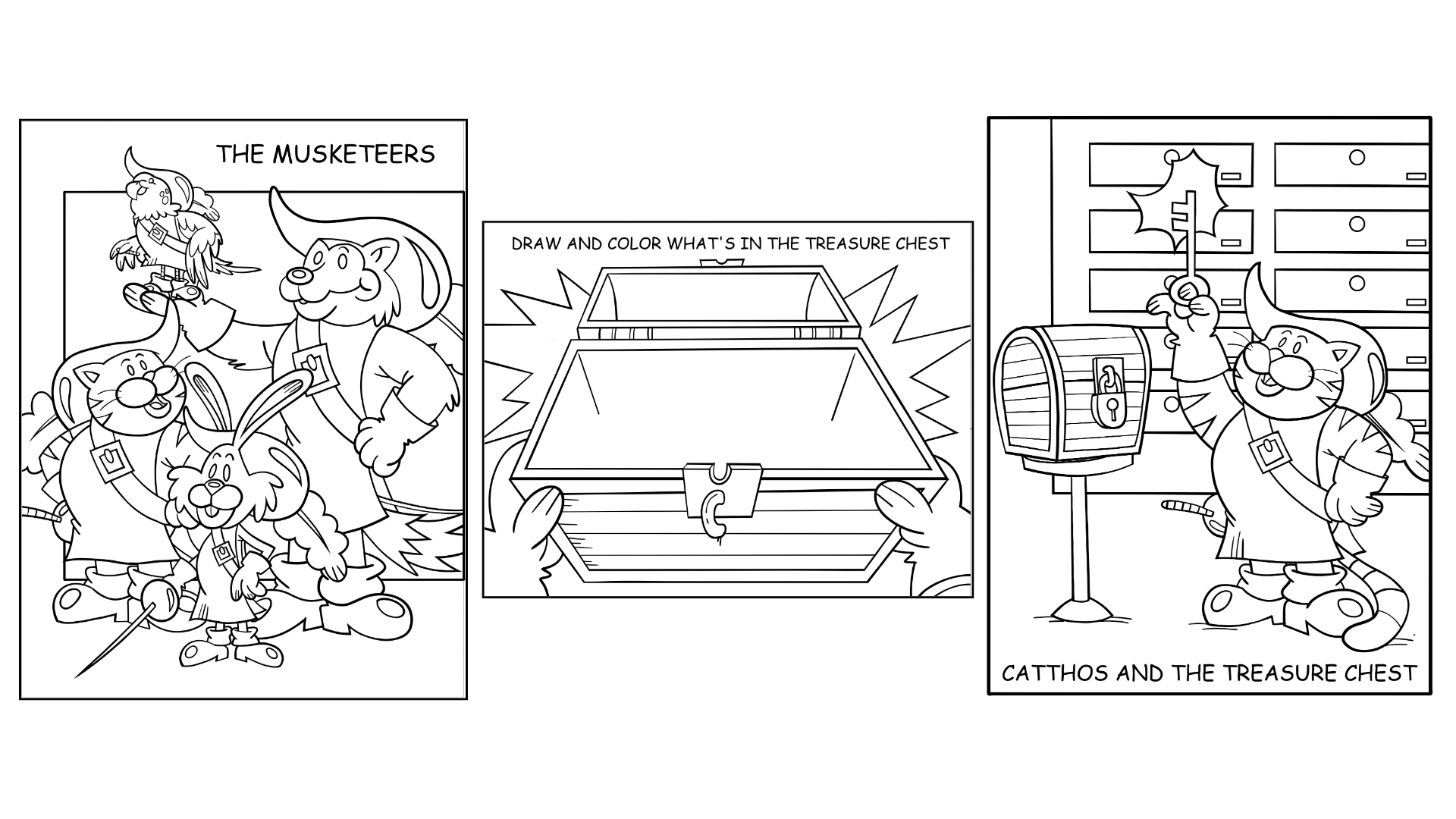 Money Musketeers Coloring Pages - Misc1