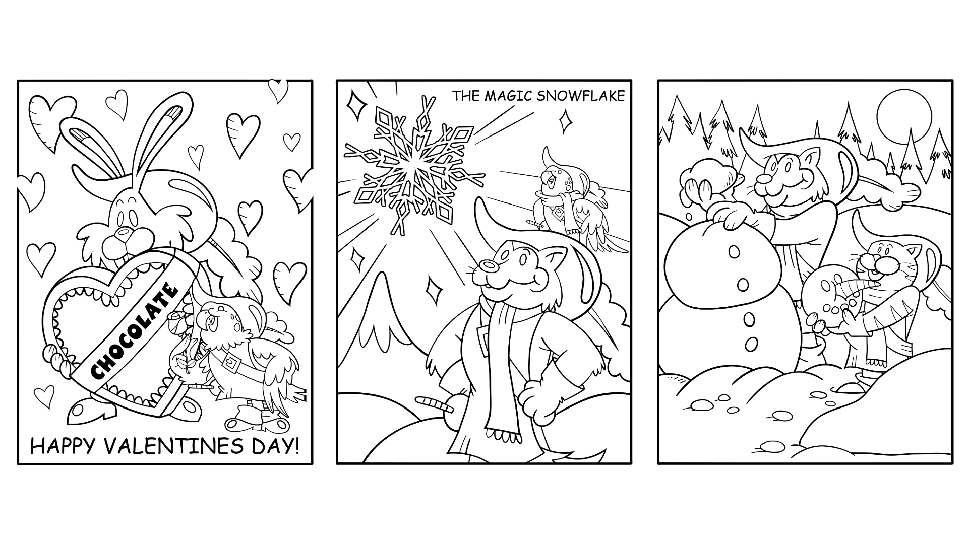 Money Musketeers Coloring Pages - Winter